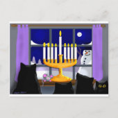 ハヌカーのクリスマスカード シーズンポストカード (正面)