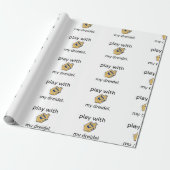 ハヌカーのハヌカー（ユダヤ教の祭り）のおもしろいなdreidelの演劇との ラッピングペーパー (アンロールド)