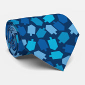 ハヌカーのハヌカー（ユダヤ教の祭り）のDriedelパターン ネクタイ (ロール)