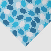 ハヌカーのハヌカー（ユダヤ教の祭り）のDriedelパターン 薄葉紙 (詳細)