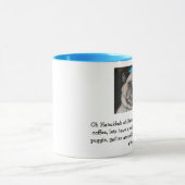 ハヌカーのパグのマグのコーヒーのコップ マグカップ (中央)