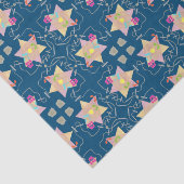 ハヌカーのパターン（の模様が）あるなギフトのティッシュの奇跡 薄葉紙 (詳細)