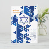 ハヌカーのモダンな招待状 招待状 (スタンド正面)
