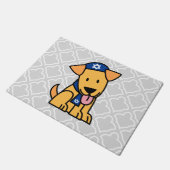 ハヌカーのユダヤ人のラブラドル・レトリーバー犬の小犬 ドアマット (アングル)