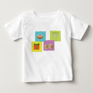 ハヌカーのユダヤ人の休日の要素 ベビーTシャツ