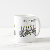 ハヌカーの子猫(ユダヤ教)メノラー コーヒーマグカップ (正面右)