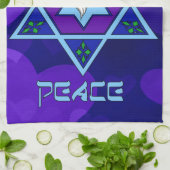 ハヌカーの平和芸術 キッチンタオル (折り畳み)