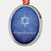ハヌカーの幸せなダビデの星 メタルオーナメント (左)