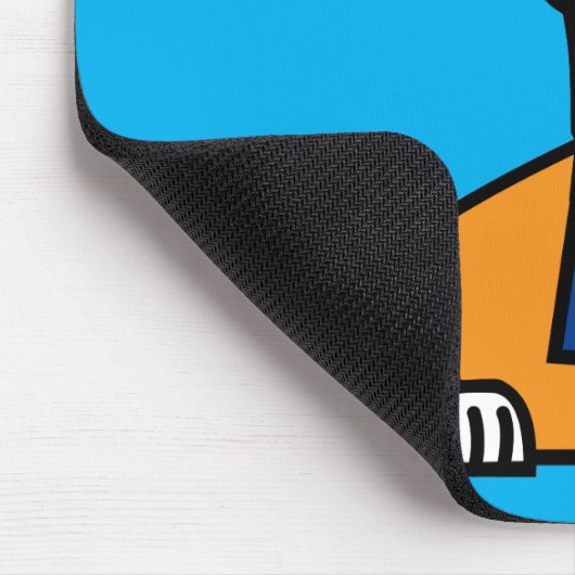 ハヌカーの幸せなユダヤ人のコーギーのコーギー犬の子犬 マウスパッド (コーナー)