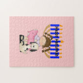 ハヌカーの幸せな友人 ジグソーパズル (横)