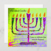 ハヌカーの招待状 招待状 (正面/裏面)