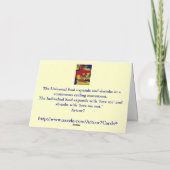 ハヌカーの紫系統および水の曼荼羅カード シーズンカード (裏面)