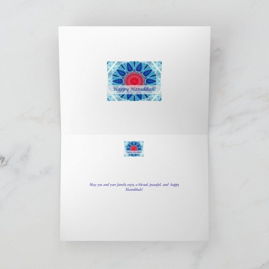 ハヌカーの紫系統および水の曼荼羅カード シーズンカード (内部)