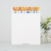 ハヌカーの蝋燭をつるすこと レターヘッド (スタンド正面)