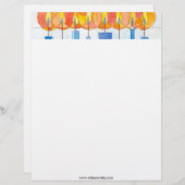 ハヌカーの蝋燭をつるすこと レターヘッド (正面/裏面)