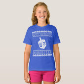 ハヌカーの醜いセーター Tシャツ (正面フル)