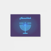 ハヌカーの（ユダヤ教）メノラーはフェスティバルの装飾をつけます ポストイット (正面)