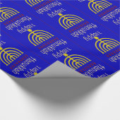 ハヌカーの(ユダヤ教)メノラー ラッピングペーパー (角)