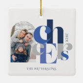 ハヌカーはっきりしたフォトブルー セラミックオーナメント (裏面)