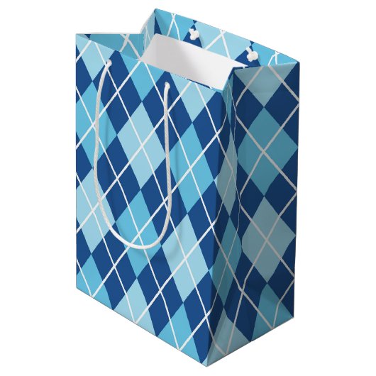 ハヌカーアーガイル ミディアムペーパーバッグ (裏面アングル)