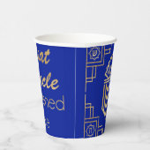 ハヌカーアールデコ 紙コップ (右)