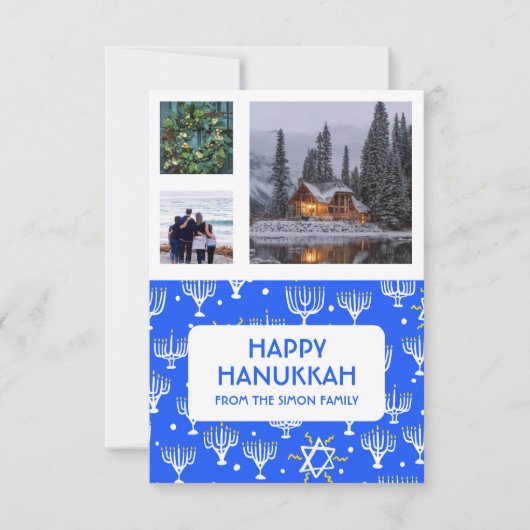 ハヌカーカスタム3枚(ユダヤ教)メノラースターホリデー (正面)