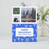 ハヌカーカスタム3枚(ユダヤ教)メノラースターホリデー (スタンド正面)