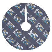 ハヌカーキャラクター ブラッシュドポリエステルツリースカート (正面)