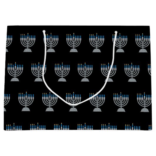 ハヌカーグリッターラージ抱き枕 ラージペーパーバッグ (正面)