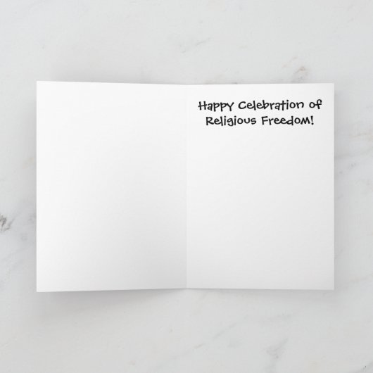 ハヌカーグリーティングカードパーソナライズオプション シーズンカード (内部)