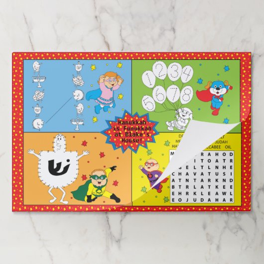 ハヌカーティアウェイランチョンマットパッド/ヒすごいーローズ ペーパーパッド (折り畳み)