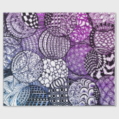 ハヌカーデザインギフト用もつれ与えた玉 ラッピングペーパー (フラット)