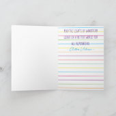 ハヌカーデザインパーティーグリーティングカード シーズンカード (内部)