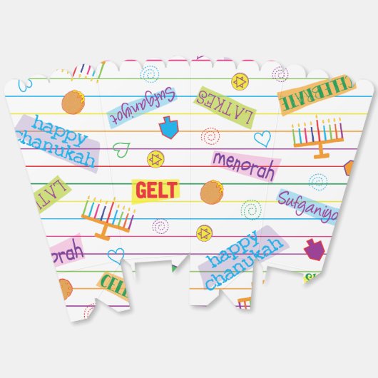 ハヌカーデザインパーティー フェイバーボックス (見開き)