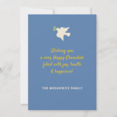 ハヌカーハヌカー(ユダヤ教の祭り)モダンユダヤ系シンボルカード シーズンカード (裏面)