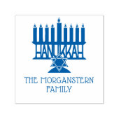 ハヌカーハヌカー(ユダヤ教の祭り)リスト(ユダヤ教)メノラー#2ファミリー名 セルフインキングスタンプ (デザイン)