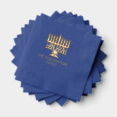 ハヌカーハヌカー(ユダヤ教の祭り)リスト(ユダヤ教)メノラー#2ファミリー名 箔ナプキン (インサイチュ (積み重ね))