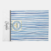 ハヌカーパーソナライズされた キッチンタオル (横)