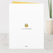 ハヌカーパーソナライズされた(ユダヤ教)メノラードレデル カード (裏面)