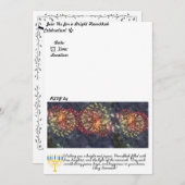 ハヌカーパーティの招待状 招待状 (正面/裏面)