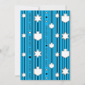 ハヌカーパーティーおもしろい 招待状 (裏面)