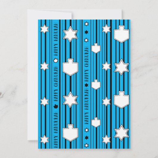 ハヌカーパーティーおもしろい 招待状 (裏面)