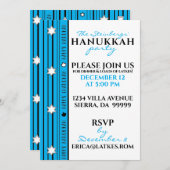 ハヌカーパーティーおもしろい 招待状 (正面/裏面)