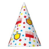 ハヌカーパーティーハッカラフルト8熱狂するナイト パーティーハット (正面)