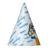 ハヌカーパーティーハット「ゼヴィエとマカビー」 パーティーハット (左)