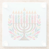 ハヌカーフェスティバルオブライツ ガラスコースター (裏面)