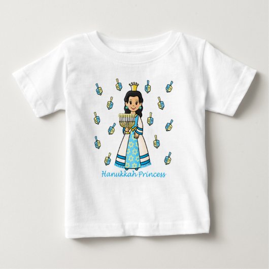 ハヌカープリンセス ベビーTシャツ (正面)