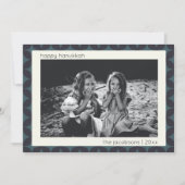 ハヌカーモダンフォトジオグラフィッ縁どクブルー シーズンカード (正面)