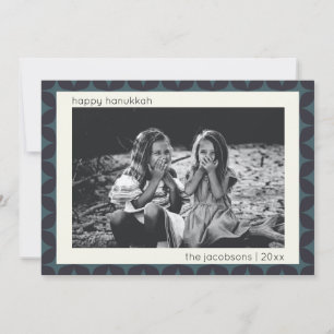 ハヌカーモダンフォトジオグラフィッ縁どクブルー シーズンカード