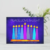 ハヌカーモダンボホキャンドル平和ラブライトブルー シーズンカード (スタンド正面)